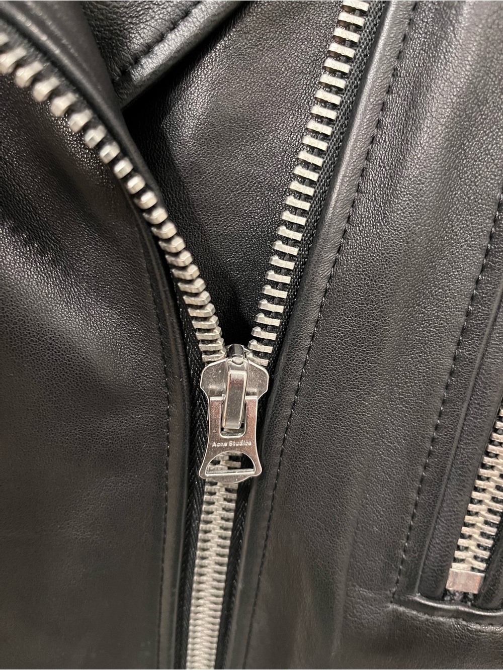 Acne Studios lamb leather biker jacket - Picture 7 of 9
